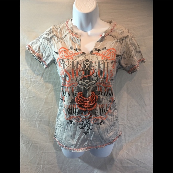 Affliction Tops - Affliction Sinful tshirt